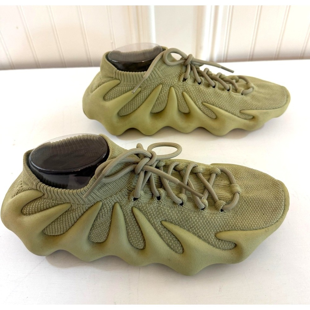 Adidas Yeezy 450 Shoes Mens Size 10.5 Green Sulfur Sneakers Made Germany GY4110 - Picture 3 of 8
